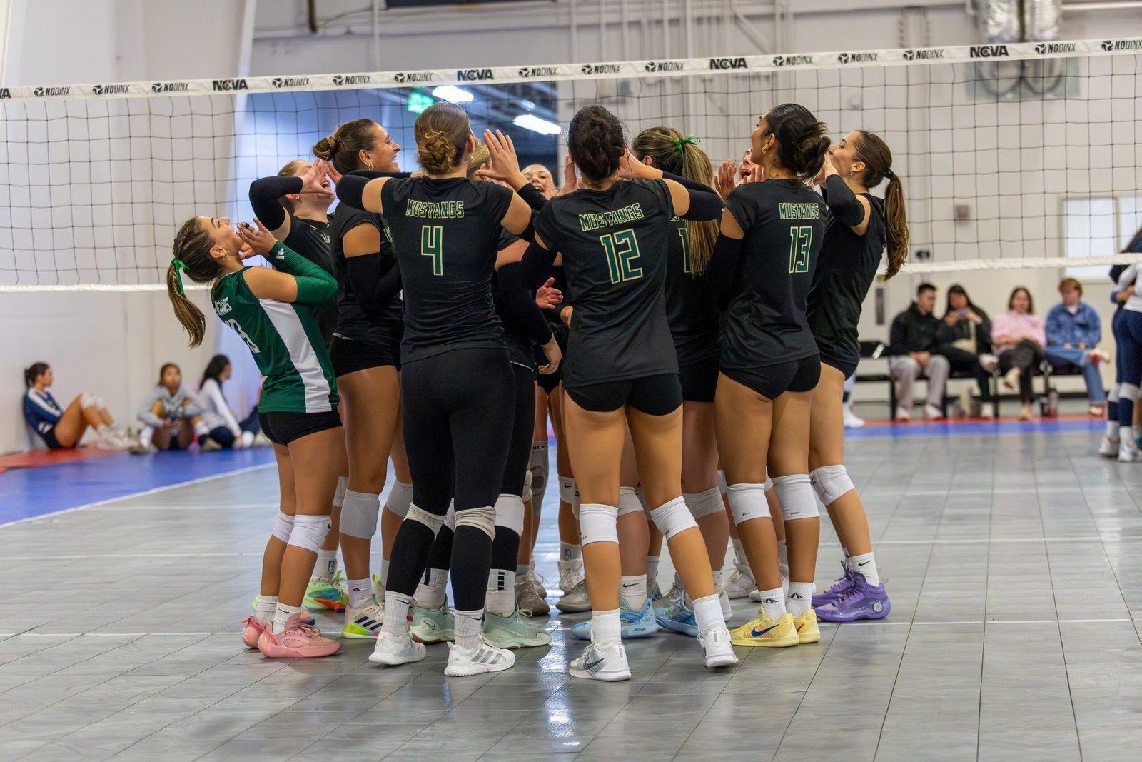 Cal Poly Women’s Club Volleyball competing against UC Davis